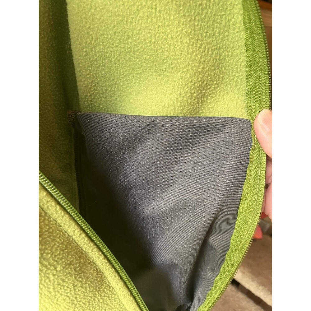 Columbia Full Zip Fleece Jacket Women's Sz M Lime Green‎ Full Zip Logo Gorpcore - Picture 8 of 13